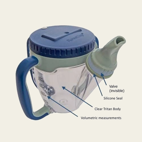 RoseCup System adaptive device cup for dysphagia swallowing disorders.