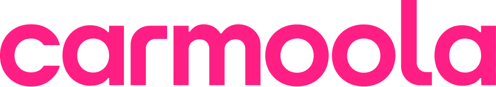 Carmoola logo in pink on transparent background.