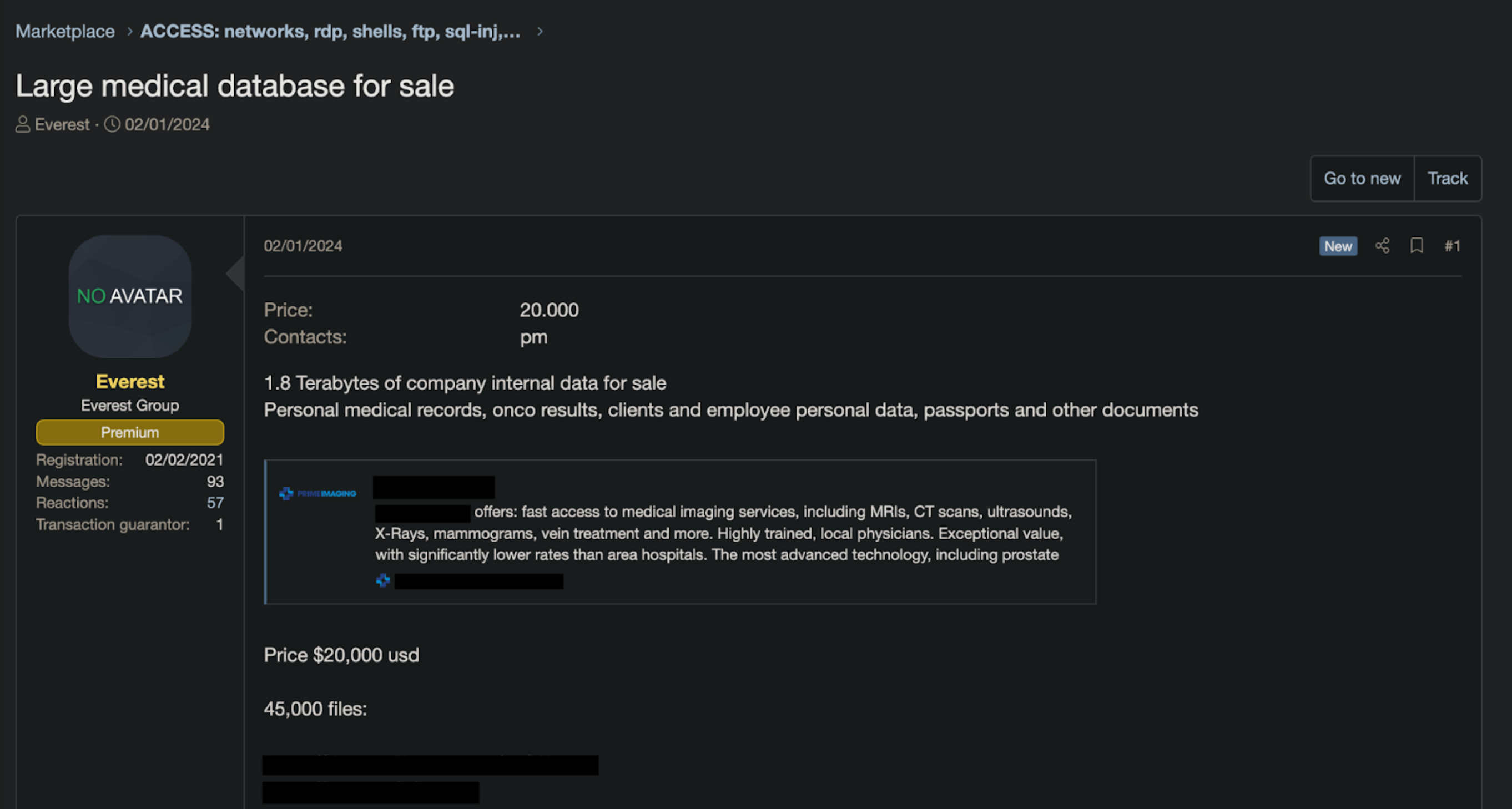A indústria da saúde detém uma vasta quantidade de informações pessoais e sensíveis.