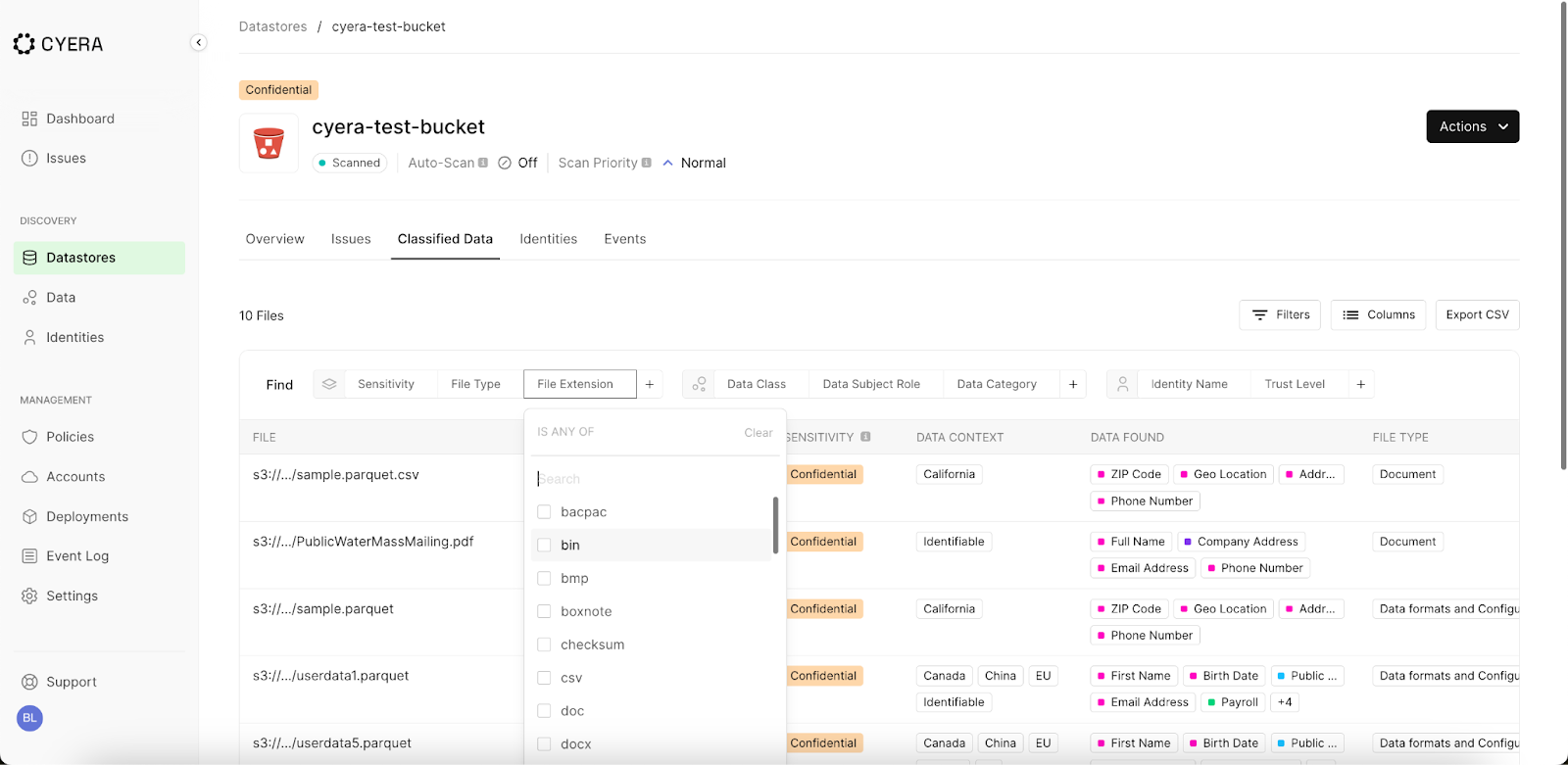 Ilustración que muestra sistemas interconectados analizando archivos de datos sensibles para obtener conocimientos de seguridad mejorados.