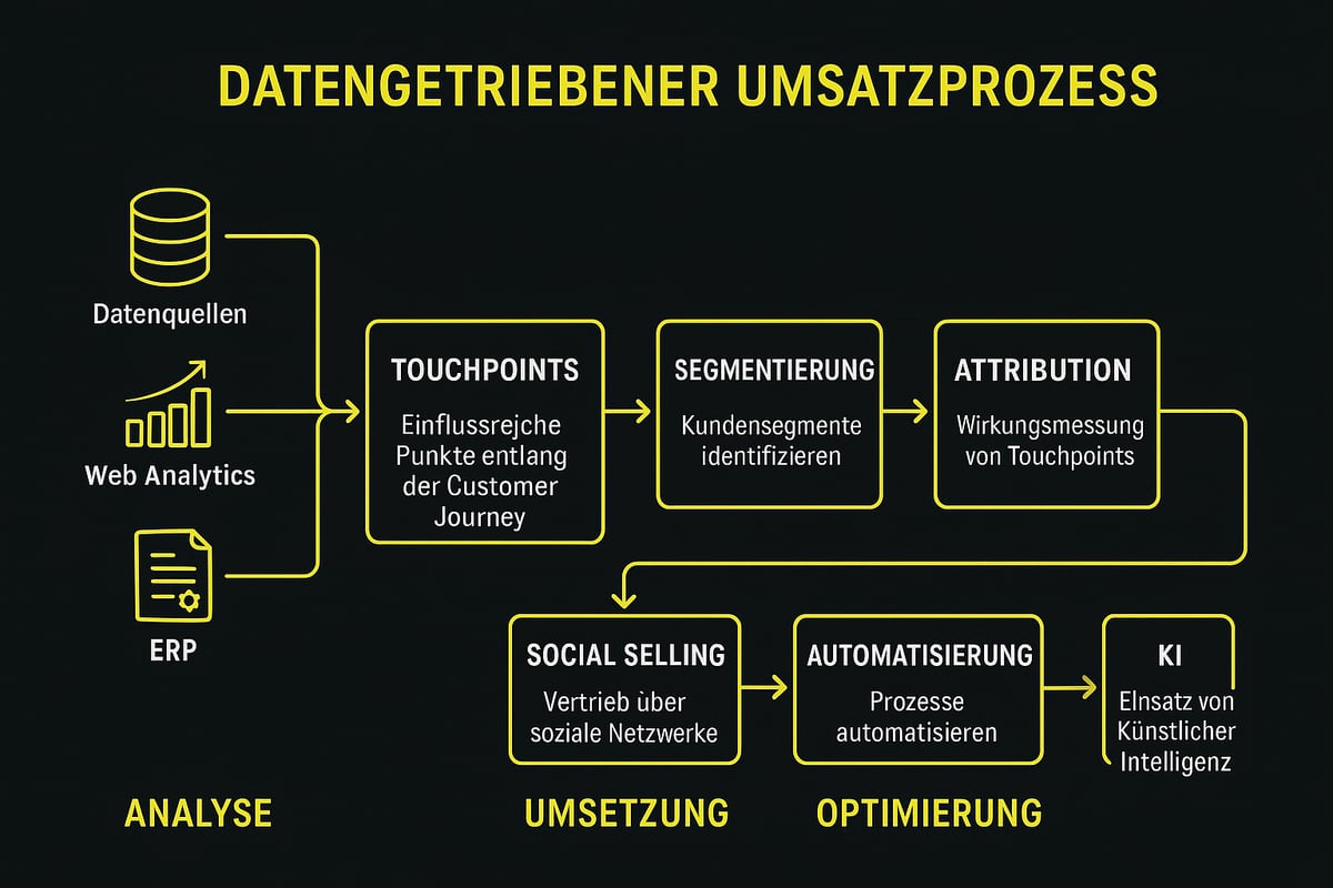 Datengetriebene Umsatzstrategien: Von der Analyse zur Umsetzung