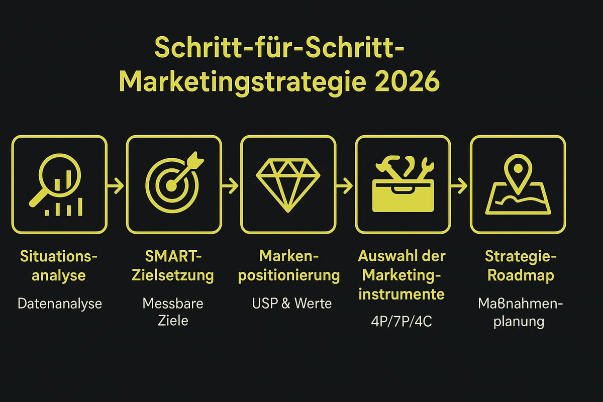 Schritt-für-Schritt: Marketingstrategie für Unternehmen 2026