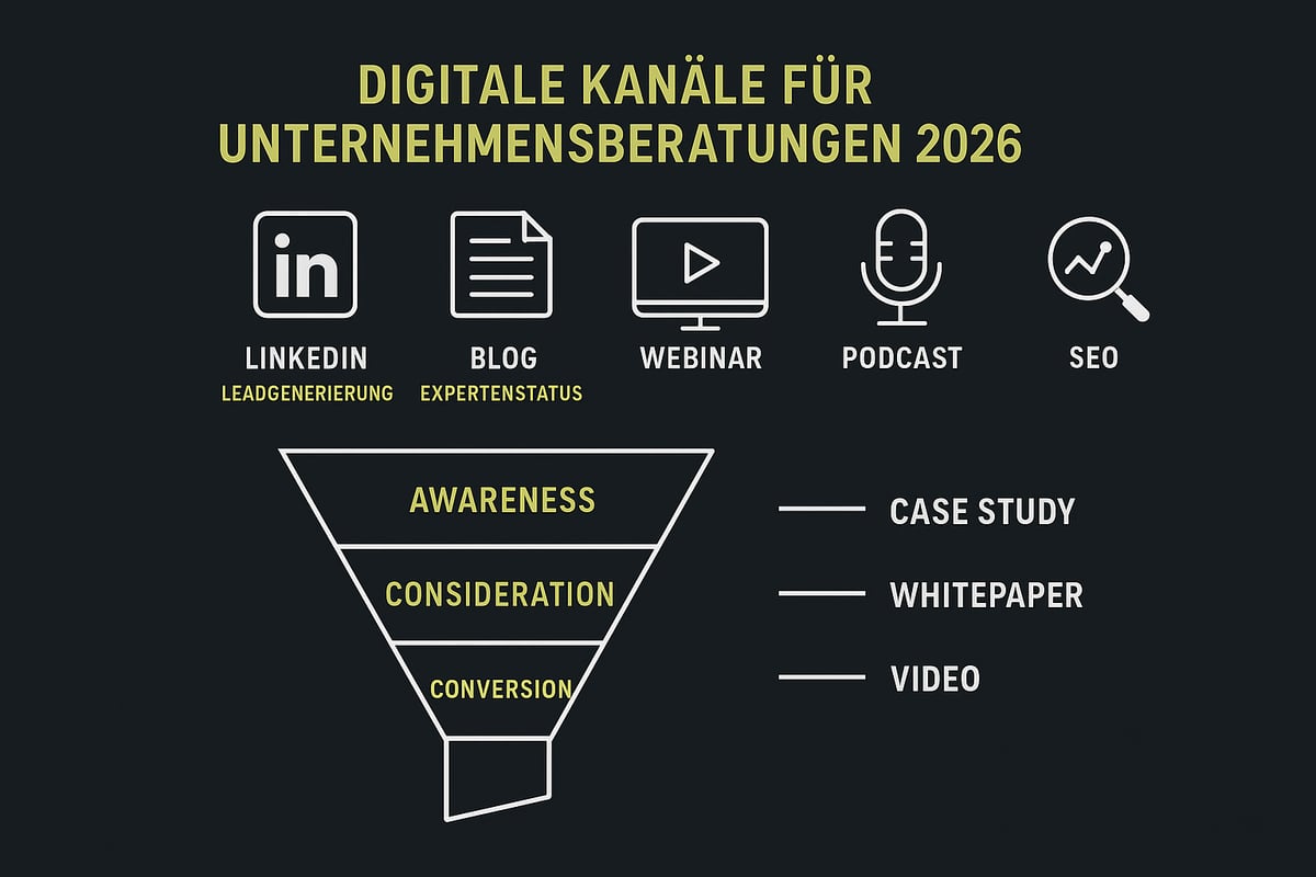 Digitale Kanäle und Content-Marketing für Unternehmensberatungen