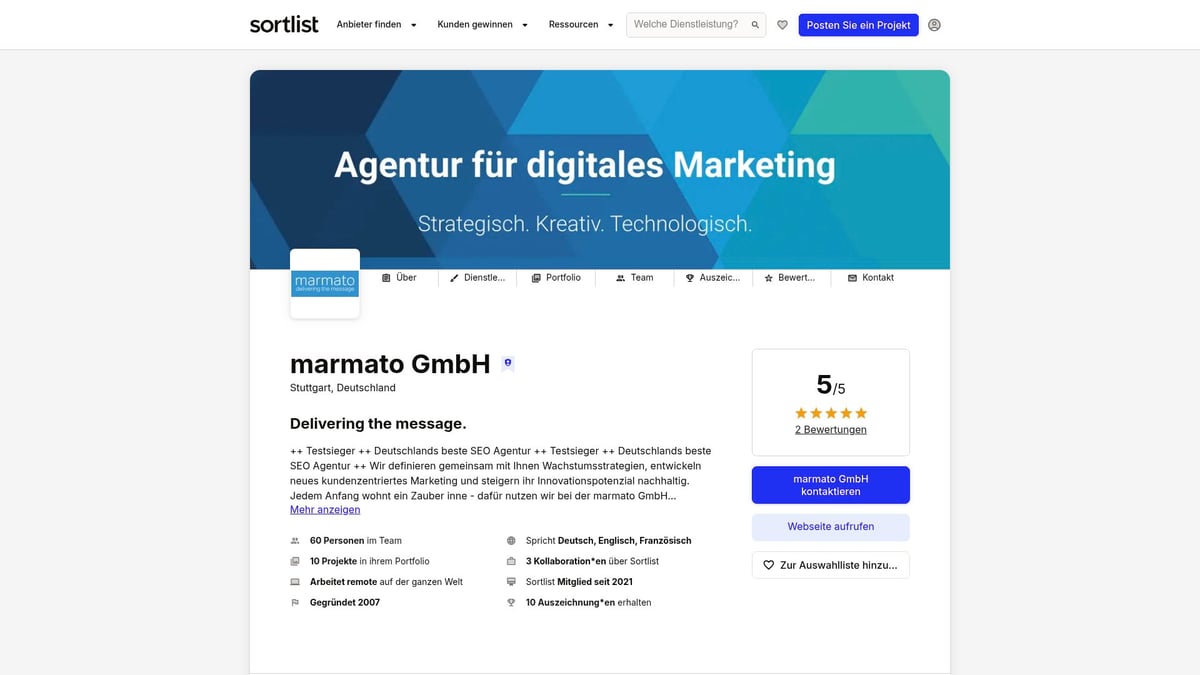 9 Consulting Agenturen, Die 2026 Den Unterschied Machen - marmato GmbH