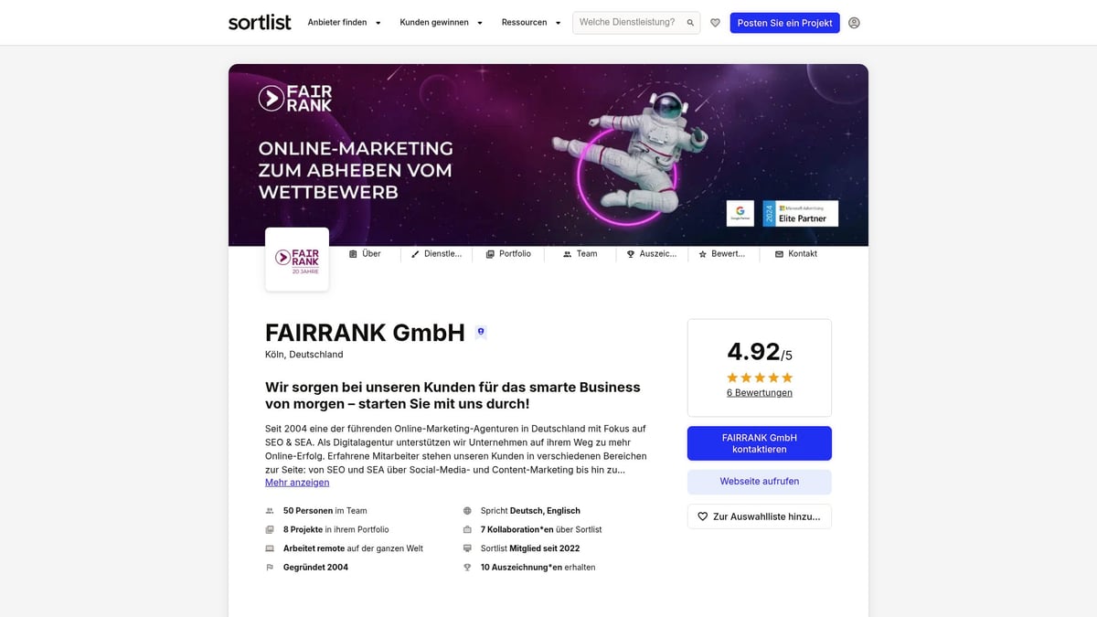 9 Consulting Agenturen, Die 2026 Den Unterschied Machen - FAIRRANK GmbH