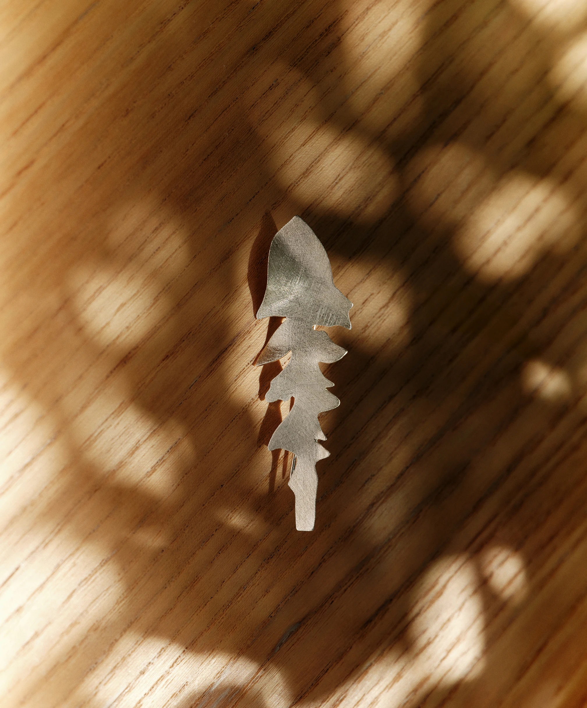 Dandelion Silver Brooch