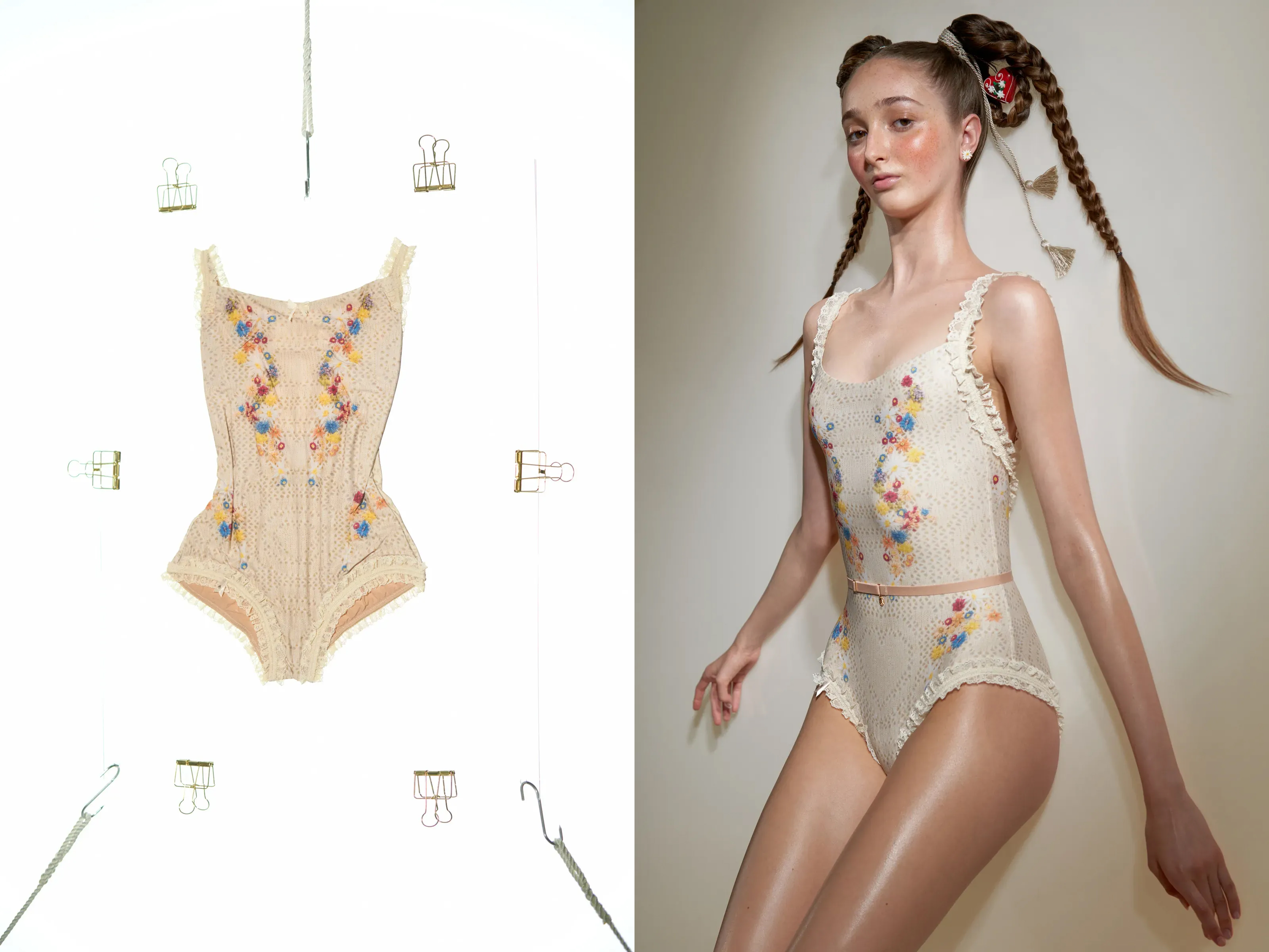 Printed ballet leotard/body/bathing suit