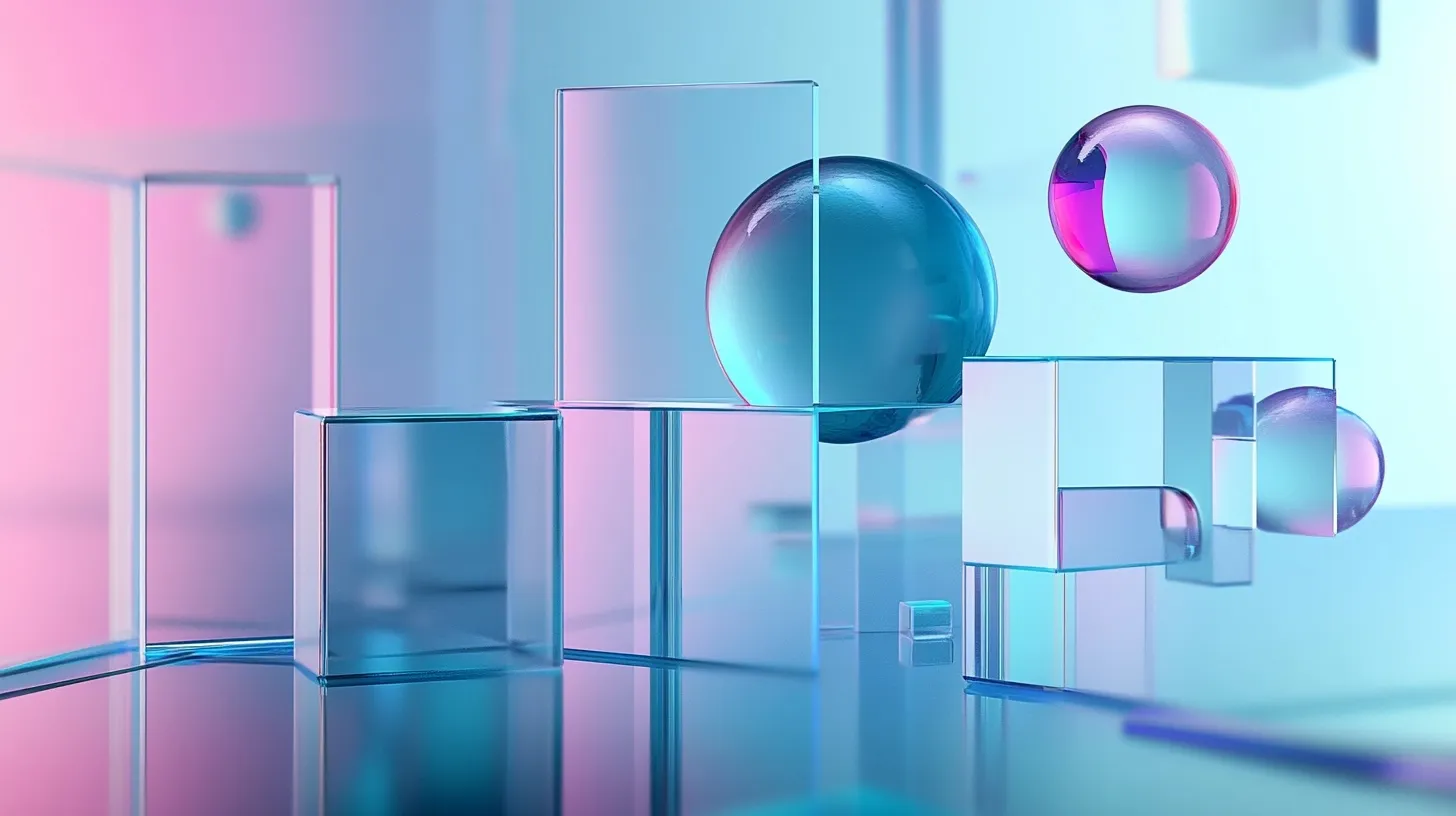 An abstract 3D illustration