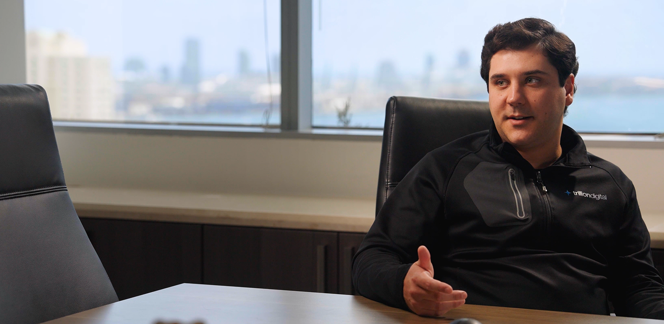 Trillion Digital executive discussing DualEntry in his customer story interview
