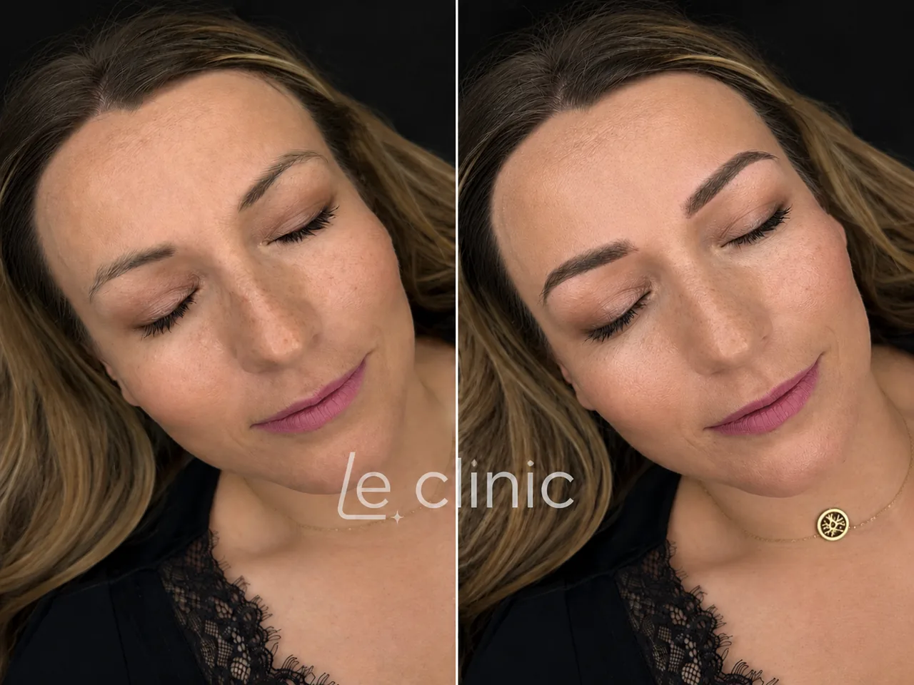 Permanentní make-up Natural & Powder Brows – před a po
