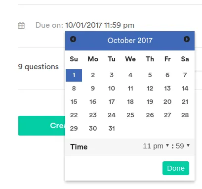 Datetimepicker Directive output