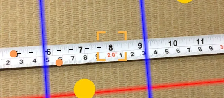 Measurements on screen – pic 2
