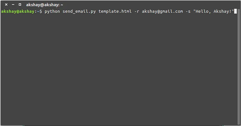 Building command line interface using Argparse in Python