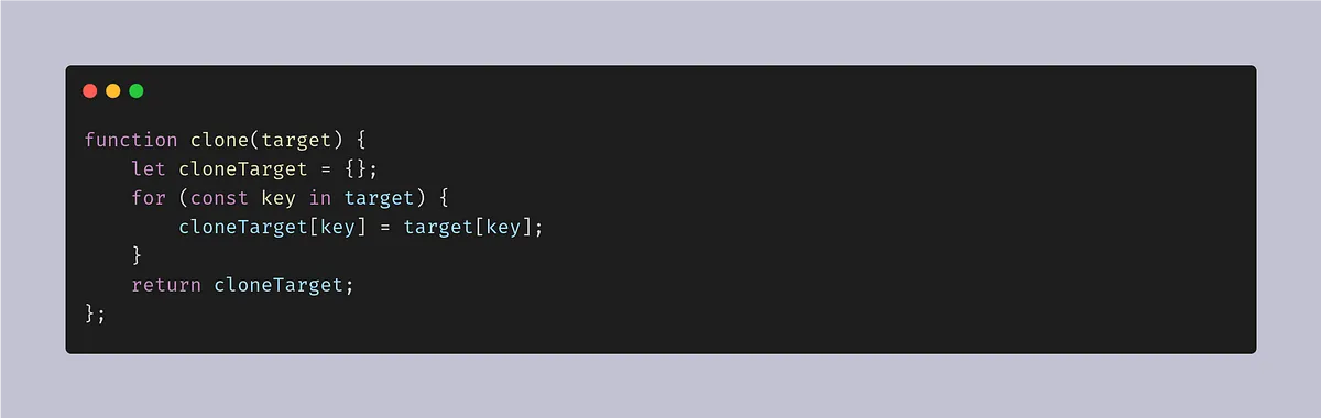 custom function to demonstrate deep copy and shallow copy