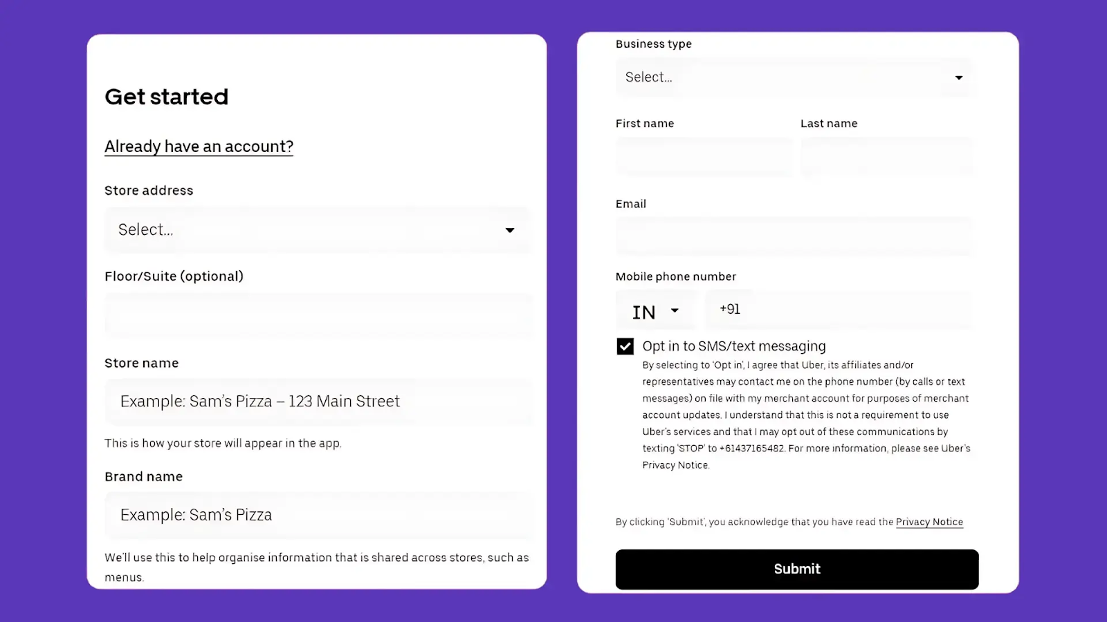 Enter Your Restaurant Details