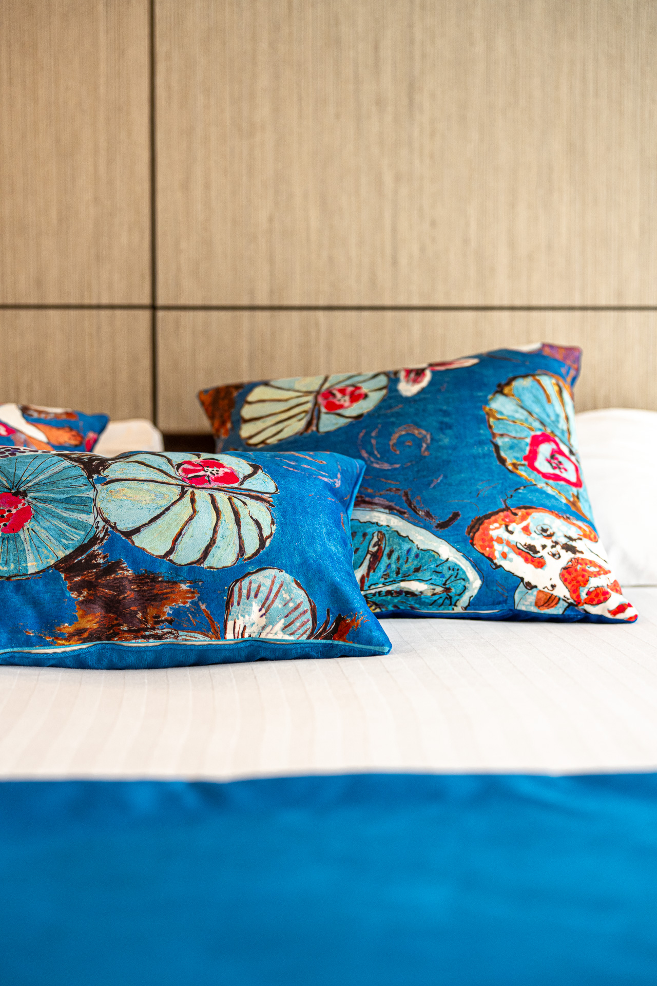 Colorful pillows for joyful touch