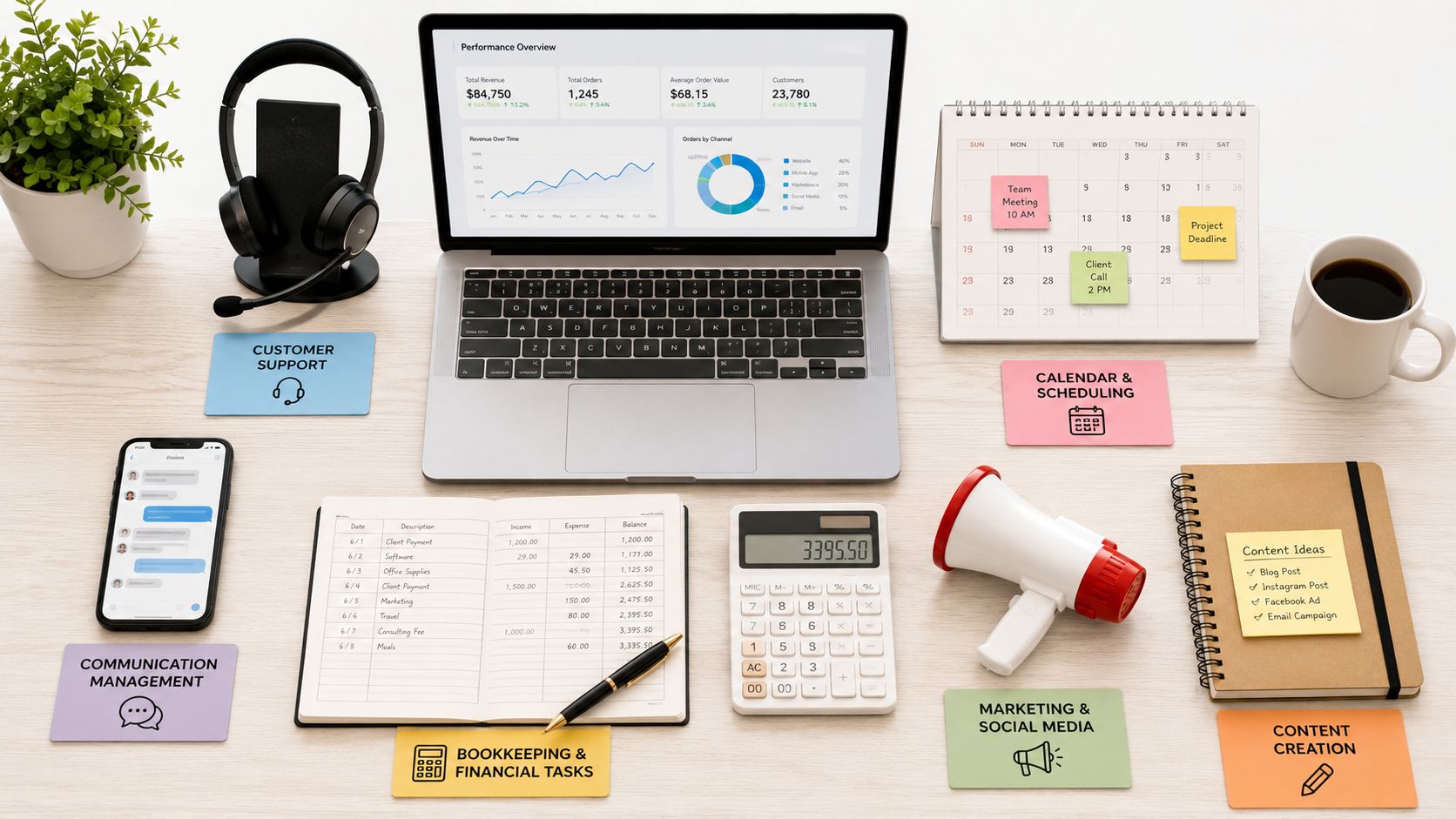 Virtual Assistant Tasks: What to Delegate and What It Costs