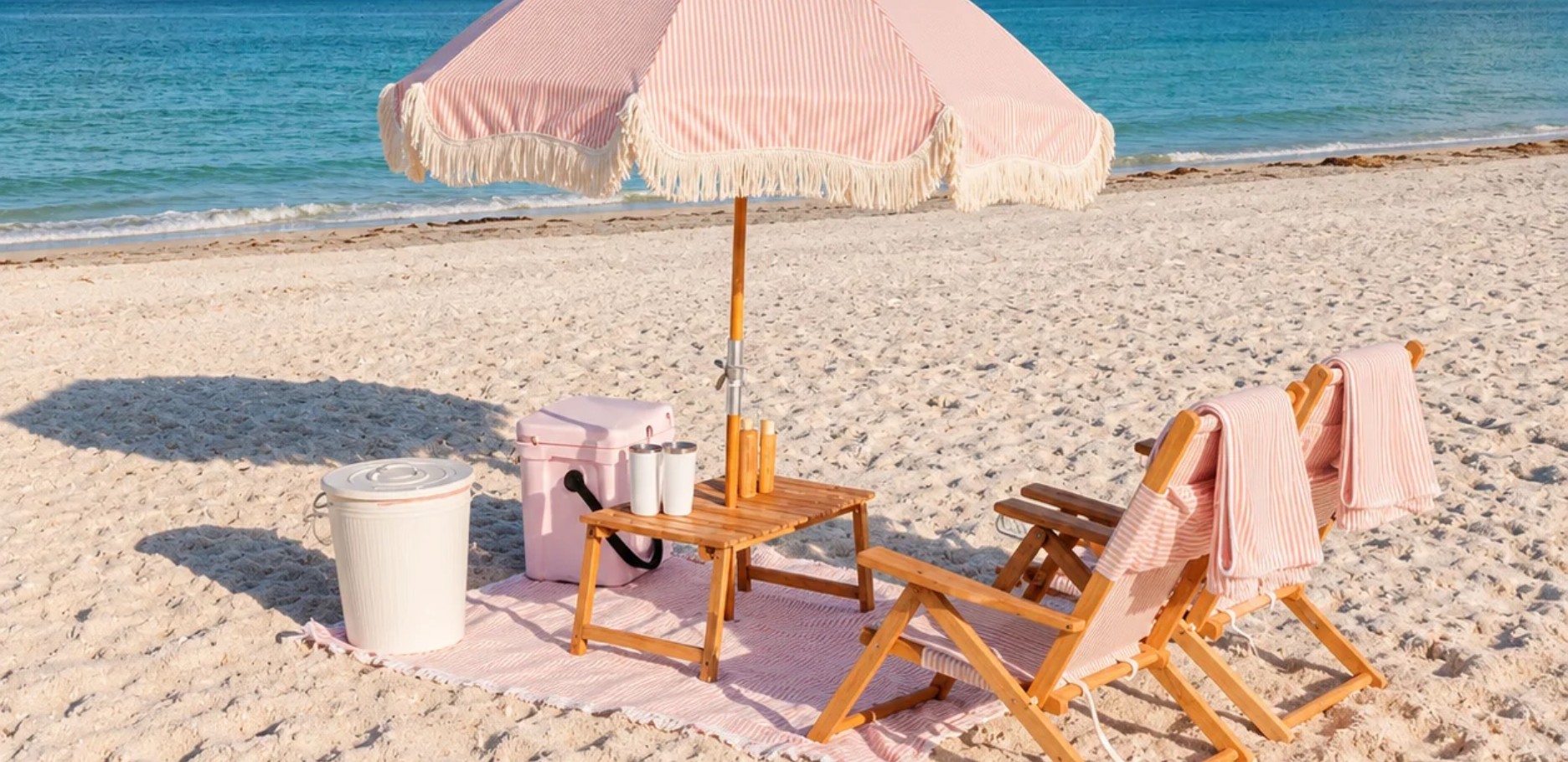 Cabana and beach chairs on St. Pete Beach