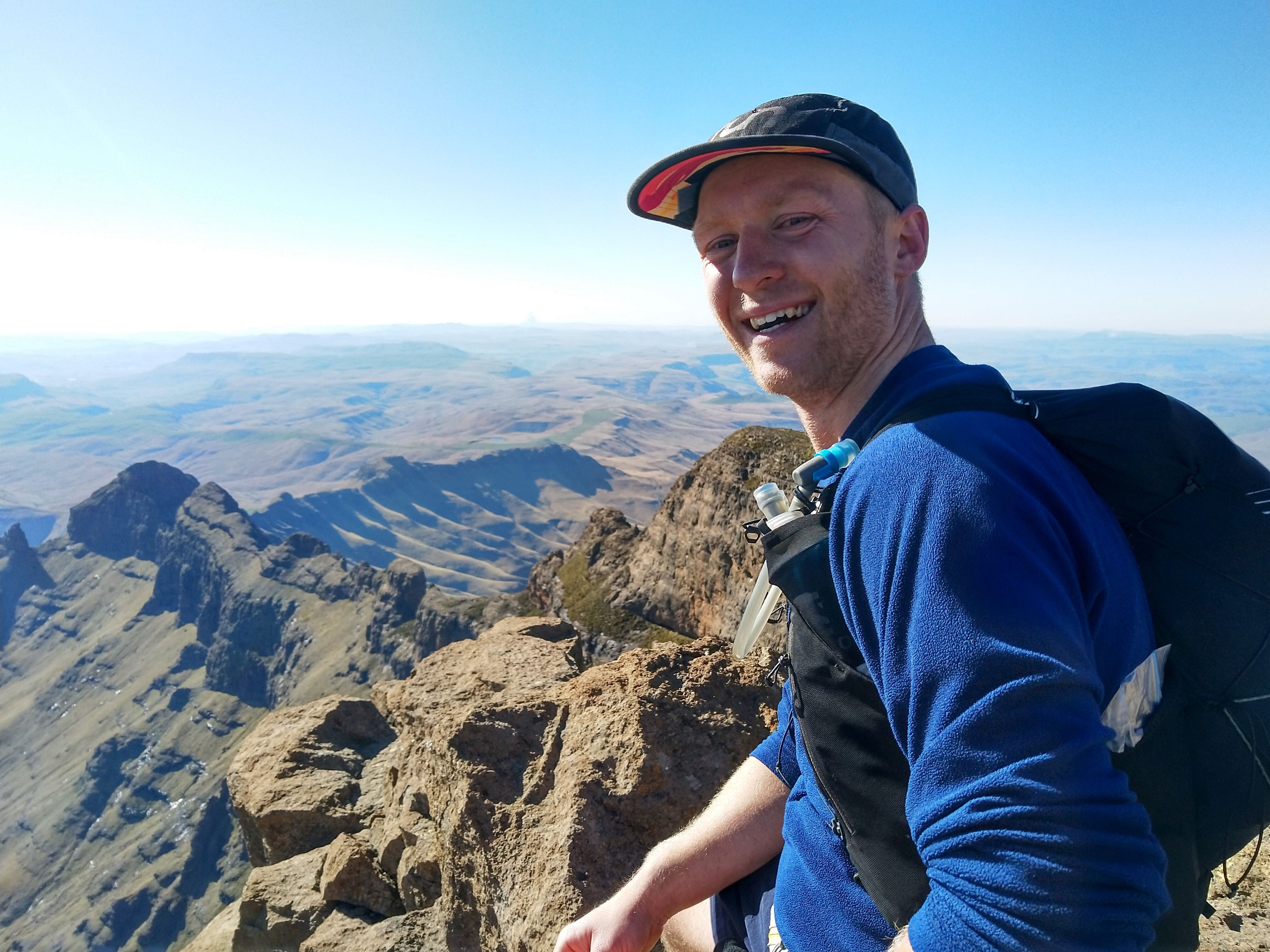 A man on a peak