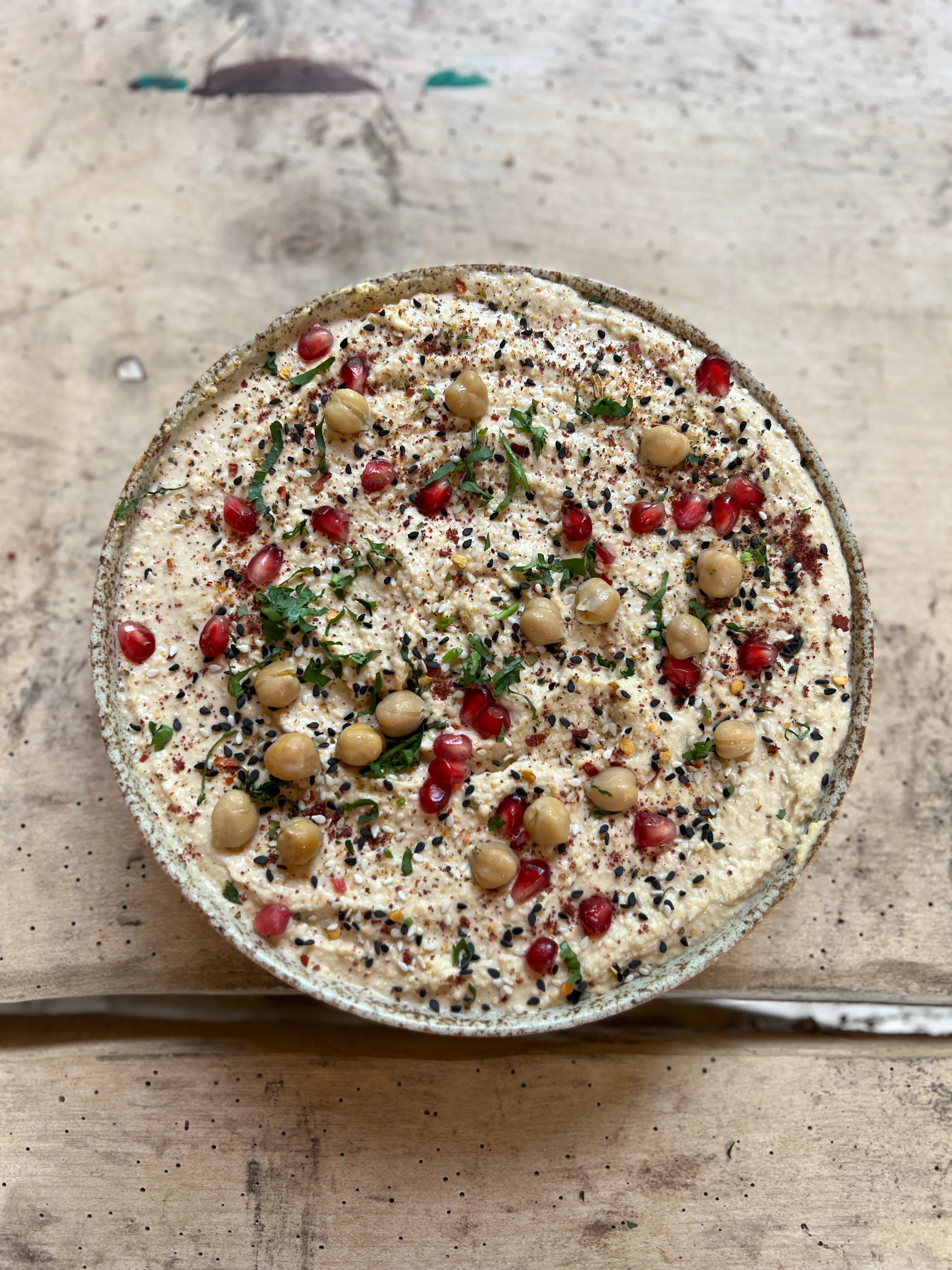 BBQ Smoked Houmous Recipe by Veggie Vision | Veggie Vision