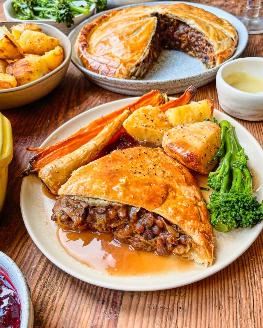 Chestnut, Mushroom & Red Wine Pithivier Recipe by Viva! | Veggie Vision