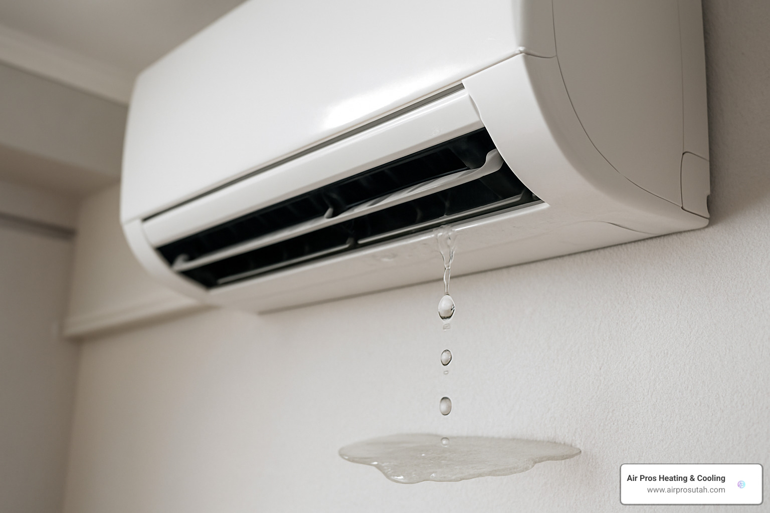 water dripping from indoor mini split unit - ductless mini split repair