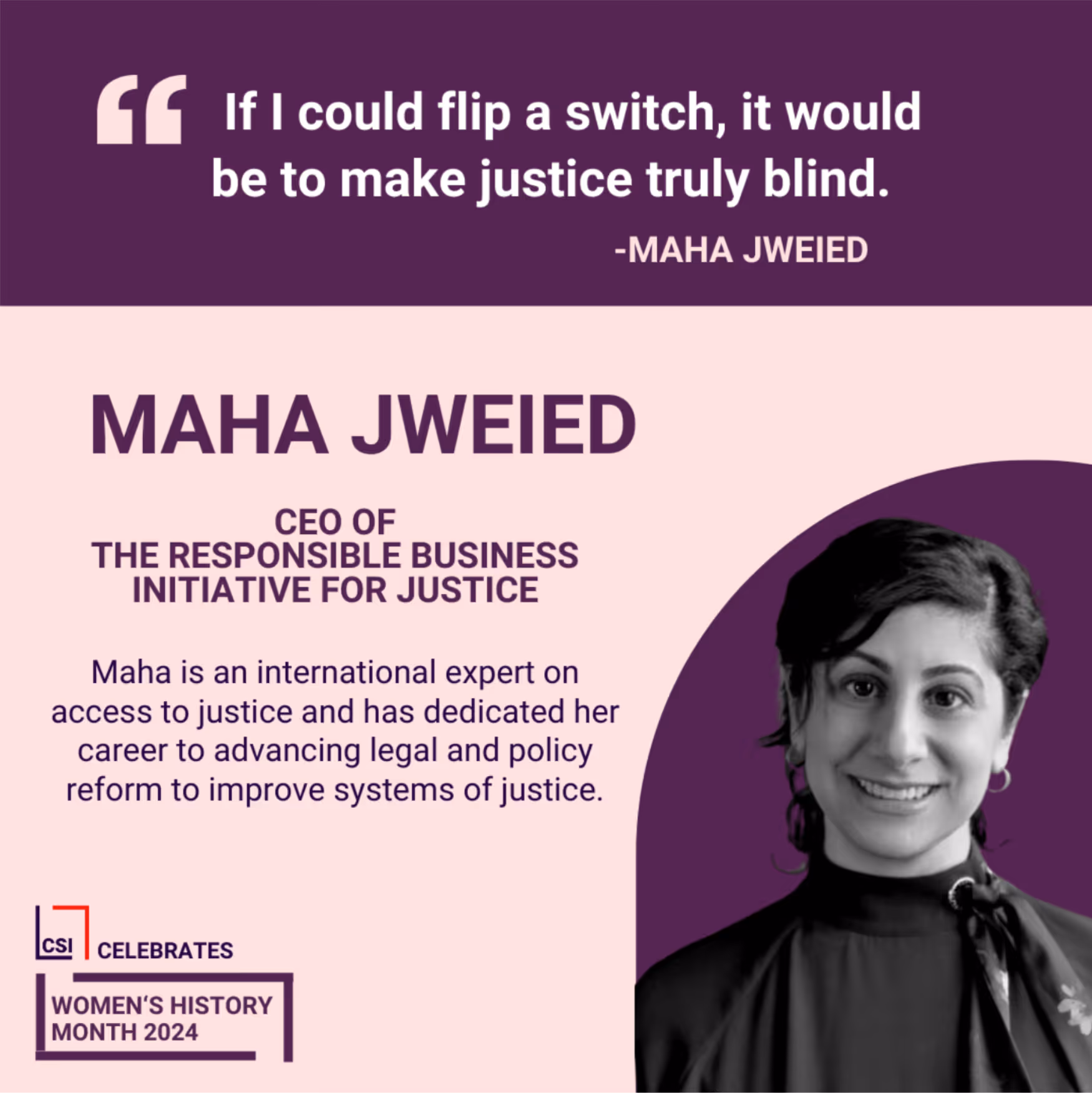 A woman in a black shirt smiles for a picture.