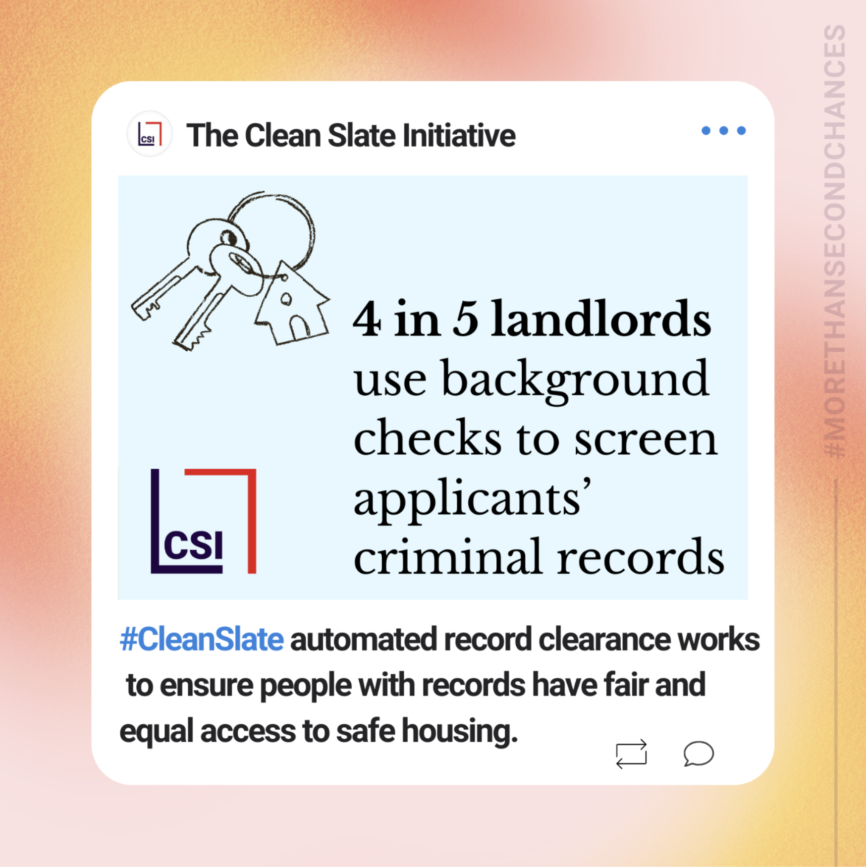 A website with a picture of a key and the words "4 in 5 landlords use backround checks to screen applicants' criminal records".