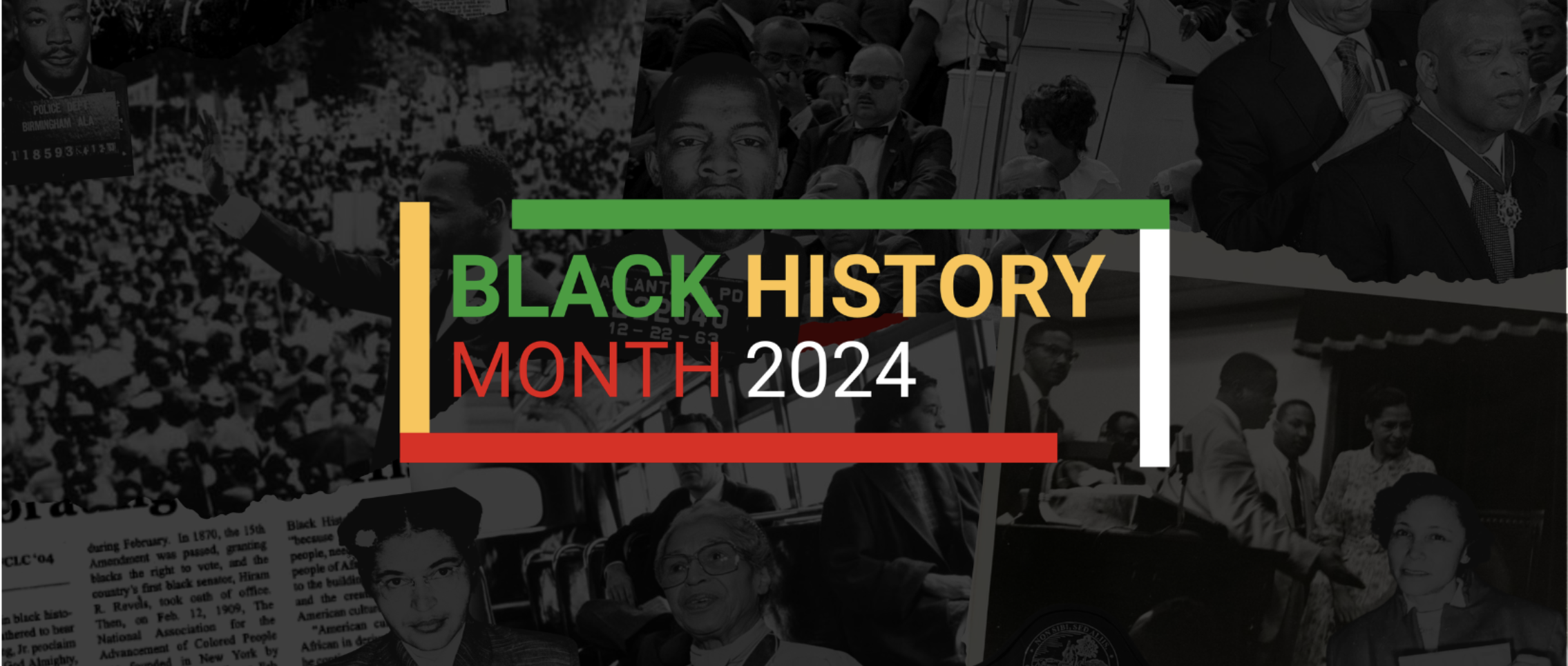A collage of black people from the 20th century.