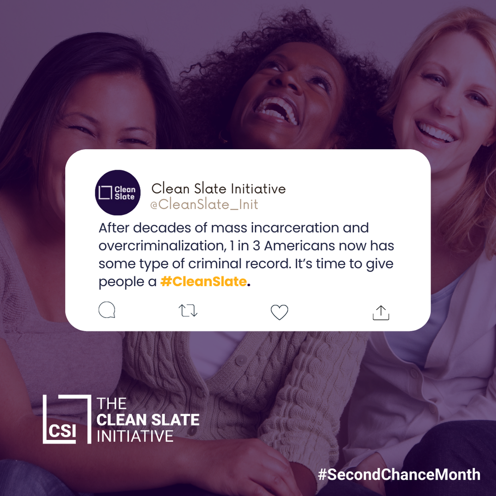 A twitter post about the Clean Slate Initiative.