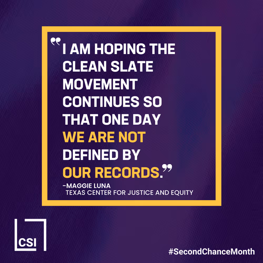 A purple background with a quote from Maggie Luna.