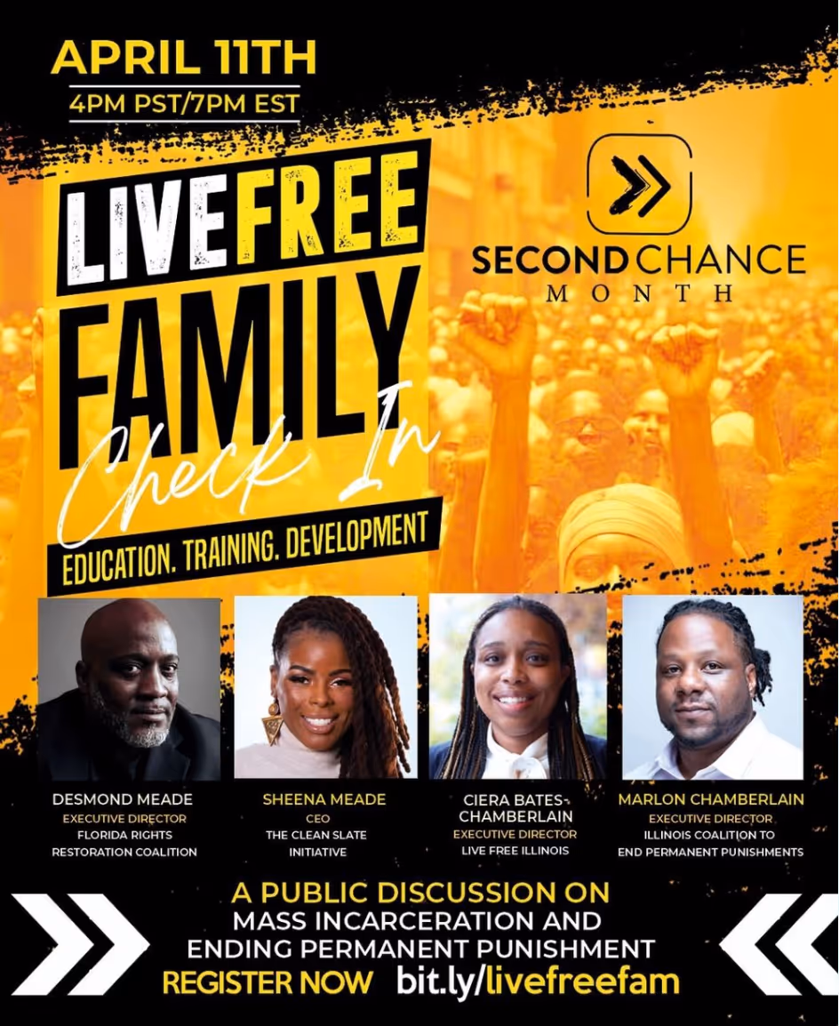 A flyer for a public discussion on mass incarceration and the criminal justice system.