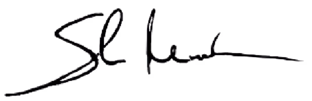 Sheena Meade's signature