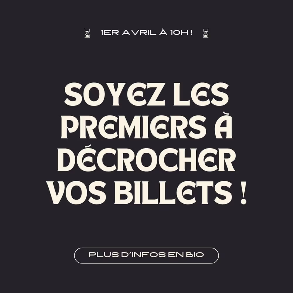 Modèle Canva gratuit pour promotion d’événement, style moderne pour vente de billets