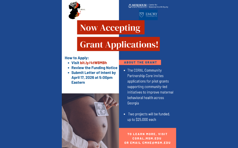 CORAL Community Partnership Core (CPC) Pilot Research Program: Request for  Applications (Deadline April 17, 2026)