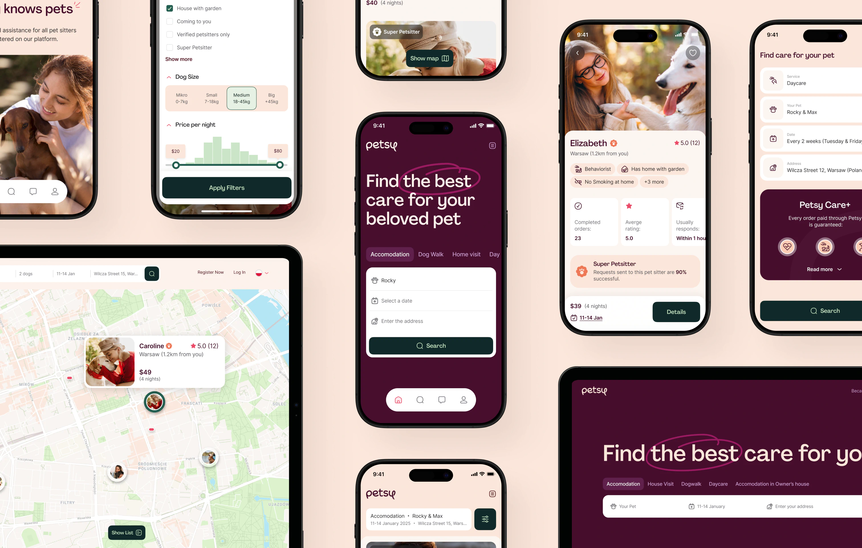 Petsy is a marketplace that connects pet owners with verified local sitters, helping families book care with confidence through a friendly product and strong community.