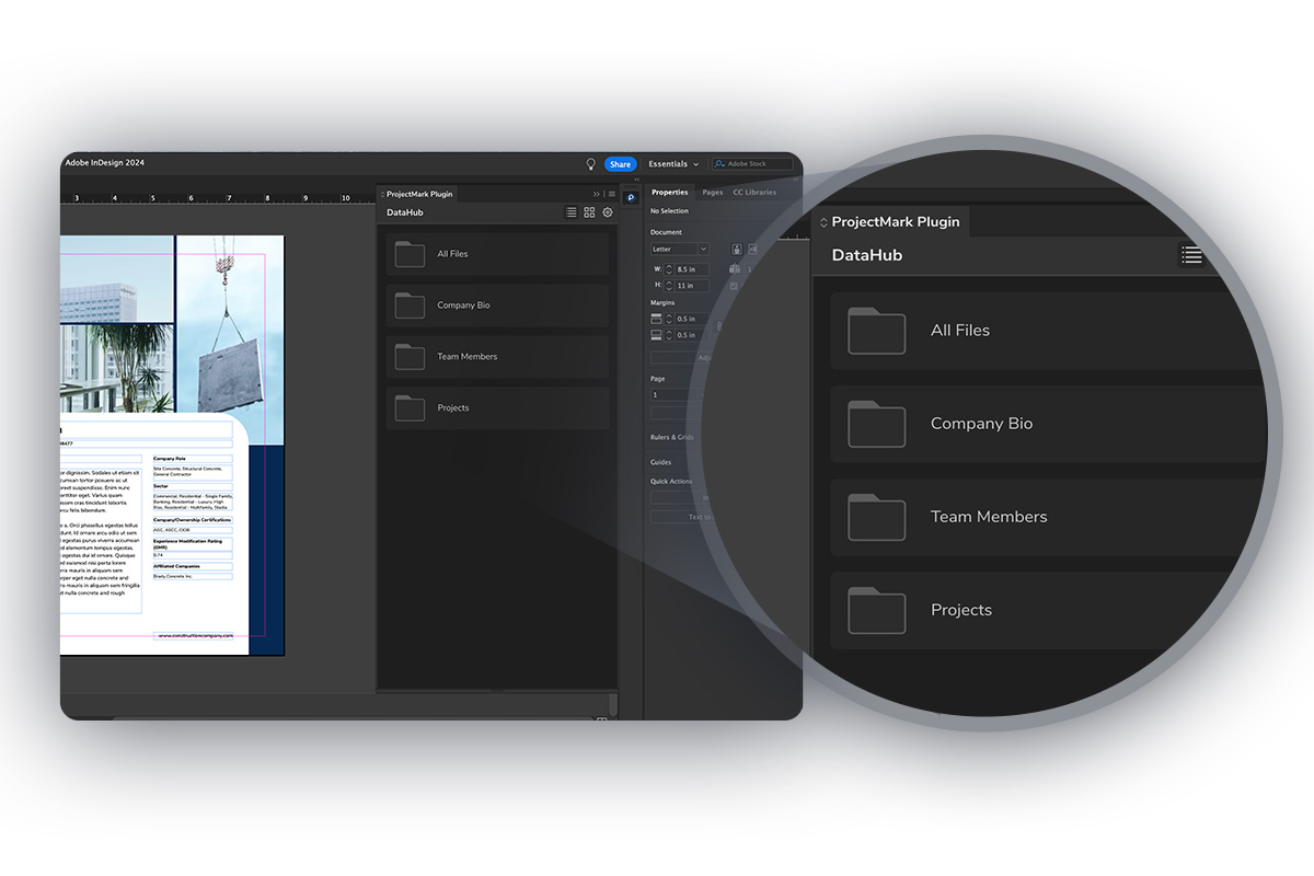 Auto-Link feature in the ProjectMark InDesign Plugin