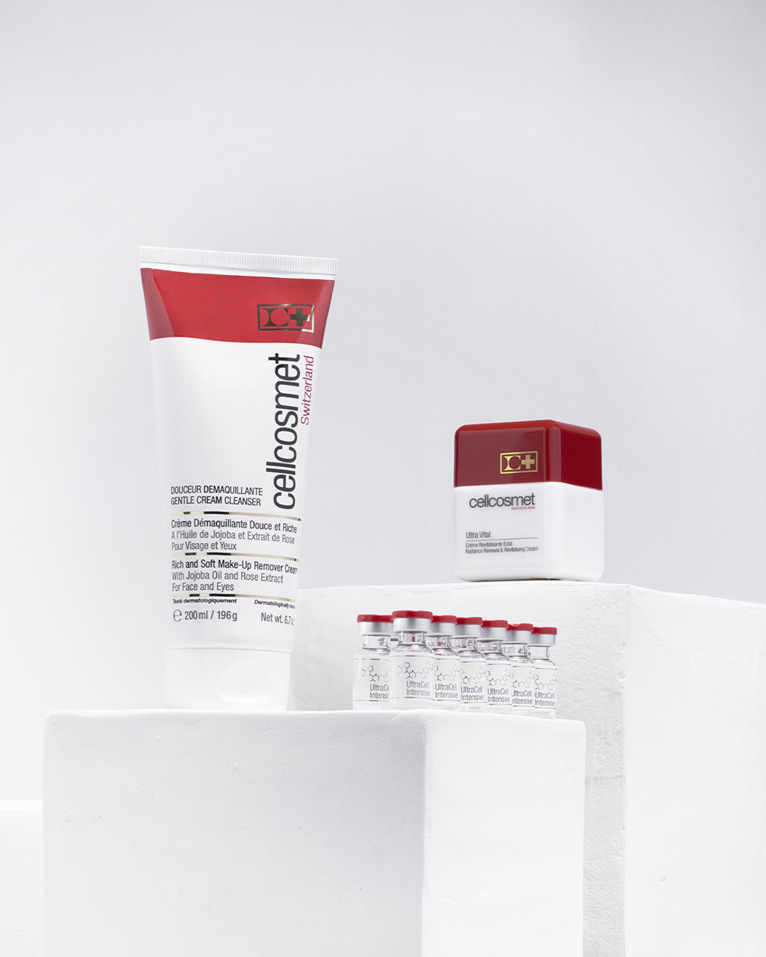 High-end wellness products, designed to offer relaxation and care in a luxurious setting in Paris.