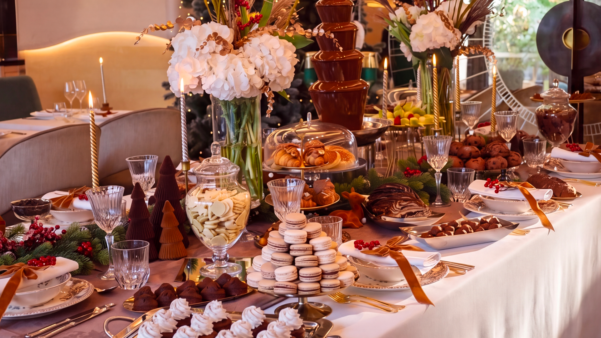 Every Sunday during the holiday season, the Hôtel du Collectionneur hosts its Chocolate Brunch events, featuring activities for children.