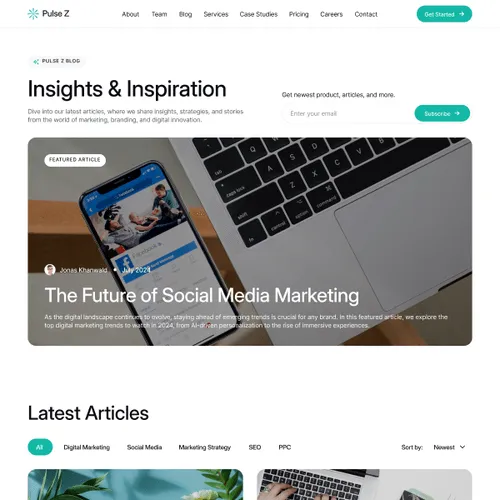 Blog Main Page