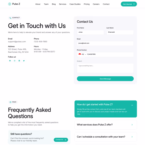 Contact Page
