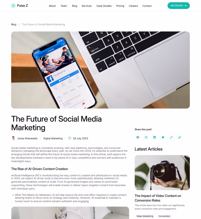 Blog Single Page
