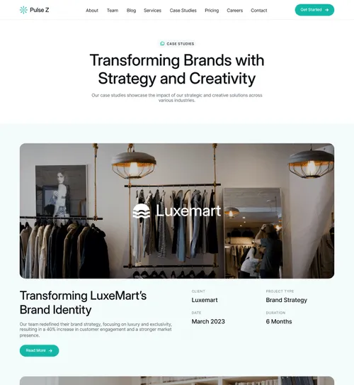 Case Studies Page