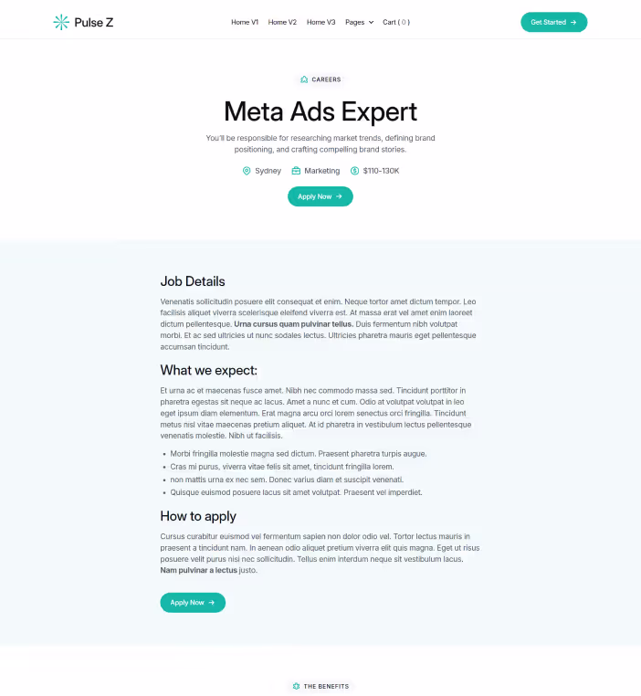 Career Single Page