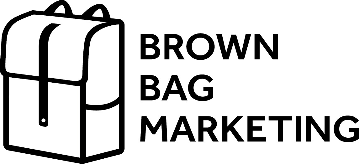 Logo for the ad agency Brown Bag Marketing who developed an agency partnership with PrograMetrix.