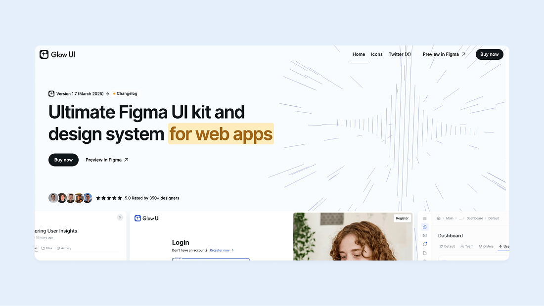 Glow UI kit for Figma