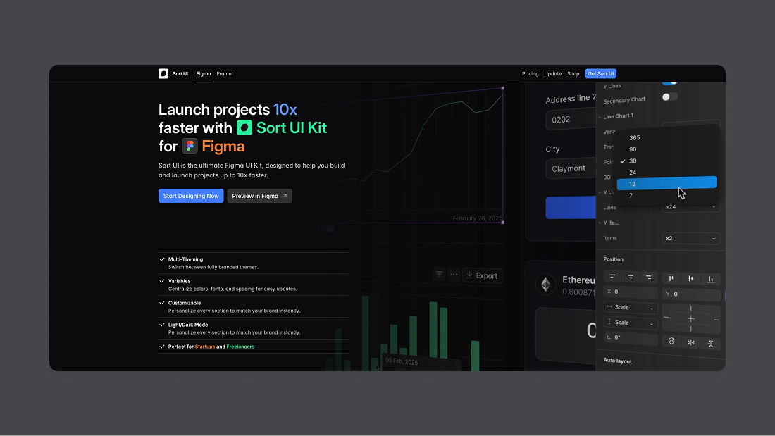 Sort UI kit for Figma