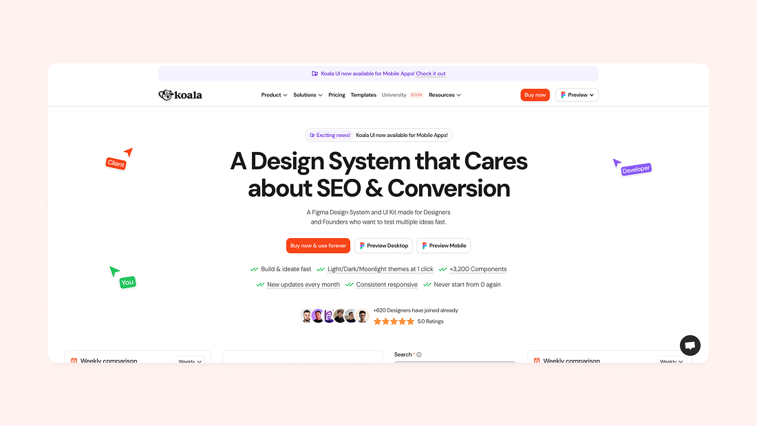 Koala UI kit for Figma