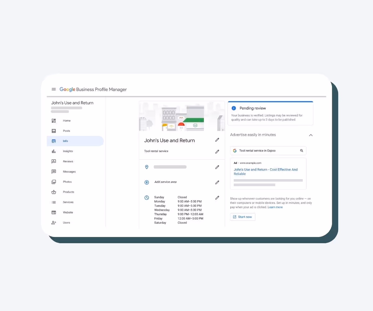 google-business-account