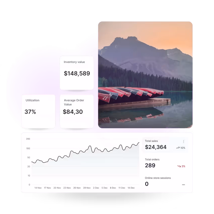 Dashboard mockup